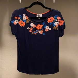 Luann embroidered top from Anthropologie size XS